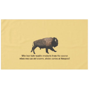 Toalha De Mesa Galloping Bison - Cuidado