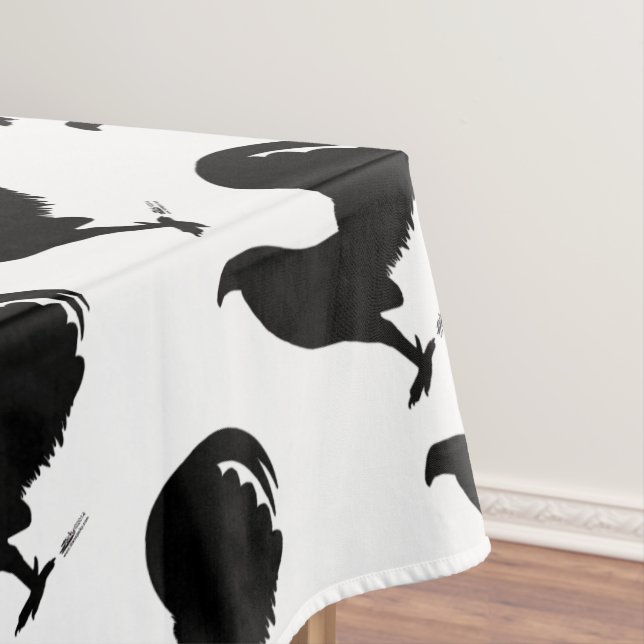 Toalha De Mesa Gamecock Rooster Silhouette (Posição Original)