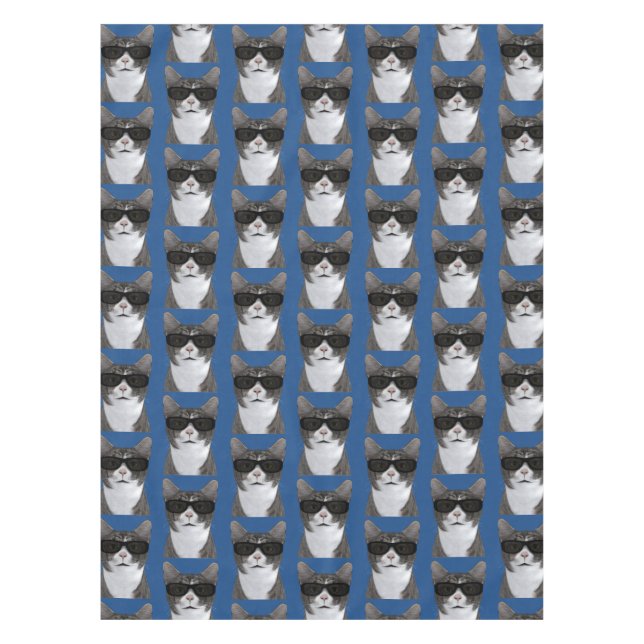 Toalha De Mesa Gato Mais Legal Na Cidade (Frente)