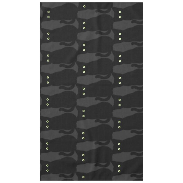 Toalha De Mesa Gato negro, gatinho fofo, diversão espetacular (Frente)