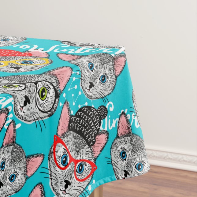Toalha De Mesa Gato no chapéu (Posição Original)