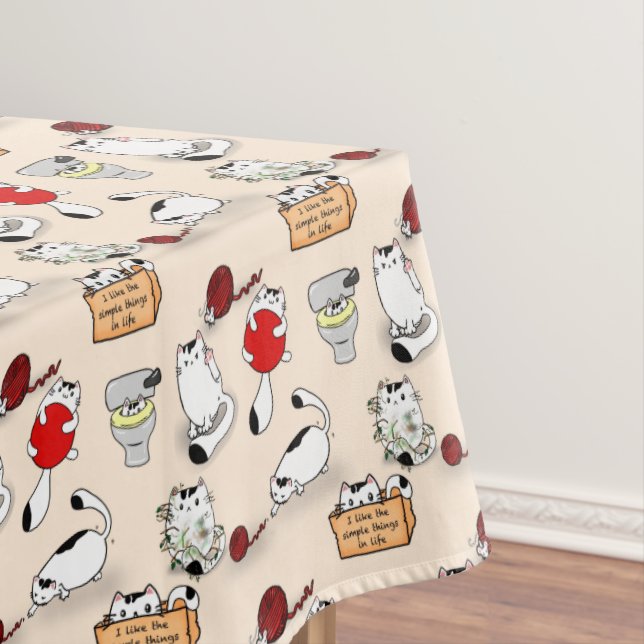 Toalha De Mesa Gatos (Posição Original)