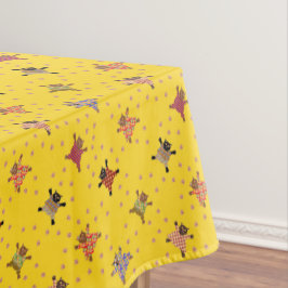 Toalha De Mesa Gatos Vestidos, Fazer-Pata Imprime no Sol