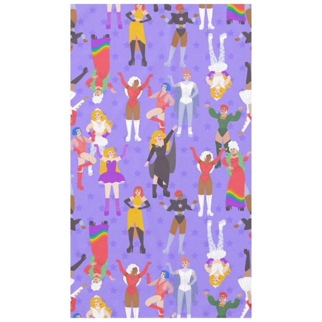 Toalha De Mesa gay pride month drag queens lgbt transwomen (Frente)