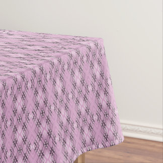 Toalha De Mesa Geometric pattern retro pink diamonds