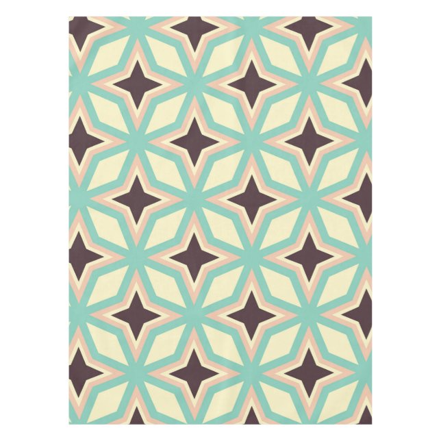 Toalha De Mesa Geometric pattern with alternating dark star shape (Frente)