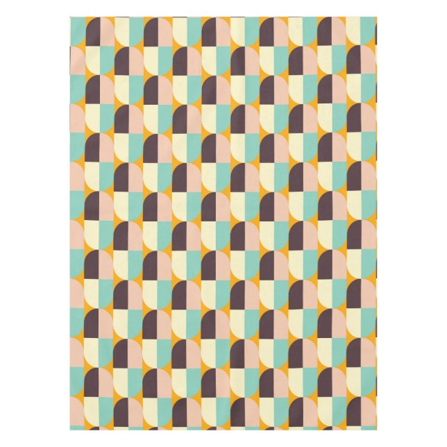 Toalha De Mesa Geometric pattern with overlapping half-circles (Frente)