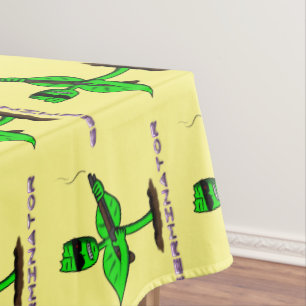 Toalha De Mesa Germinador cyborg planta engraçada desenho animado