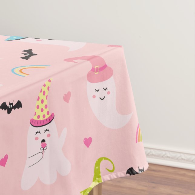 Toalha De Mesa Ghost Ghost Tablecloth Rosa (Posição Original)