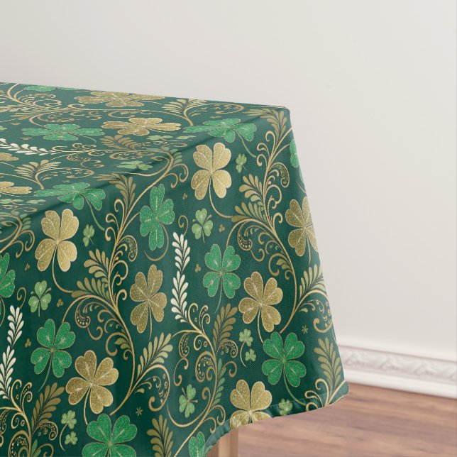 Toalha De Mesa Gilded Clover Flourish (Posição Original)