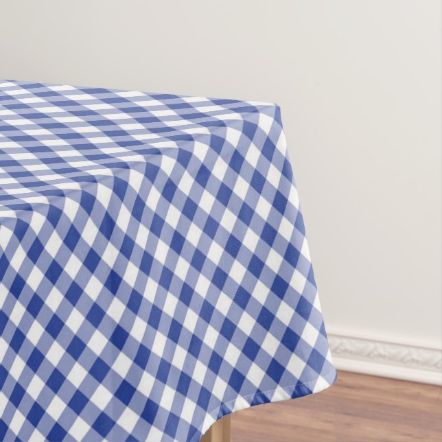 Toalha De Mesa Ginga Azul Branco (Posição Original)