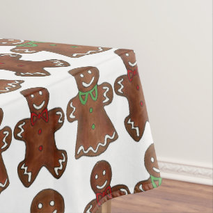 Toalha De Mesa Gingercake Man Men Lady Christmas Cookie Holiday