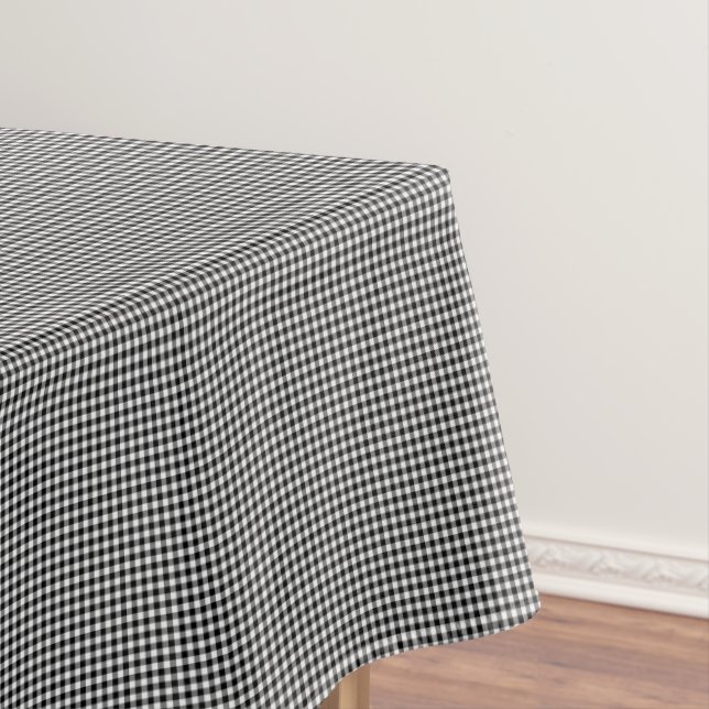 Toalha De Mesa Gingham-52x70 ALGODÃO preto-branco (Posição Original)