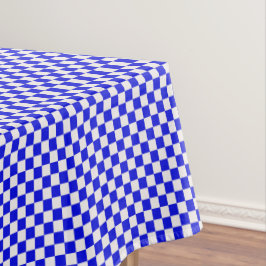 Toalha De Mesa Gingham Azul E Branco Verificado