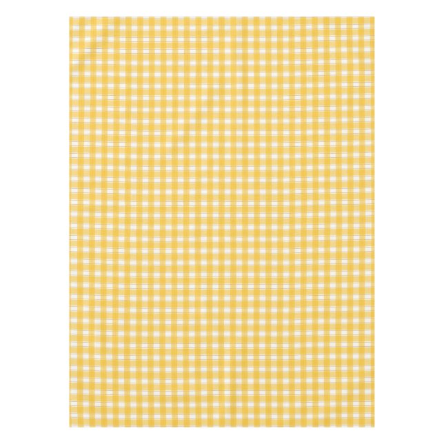 Toalha De Mesa Gingham Charm Yellow (Frente)