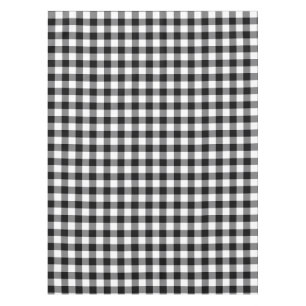 Toalha De Mesa Gingham Preto E Branco
