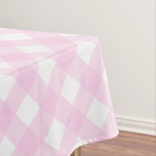 Toalha De Mesa Gingham Rosa