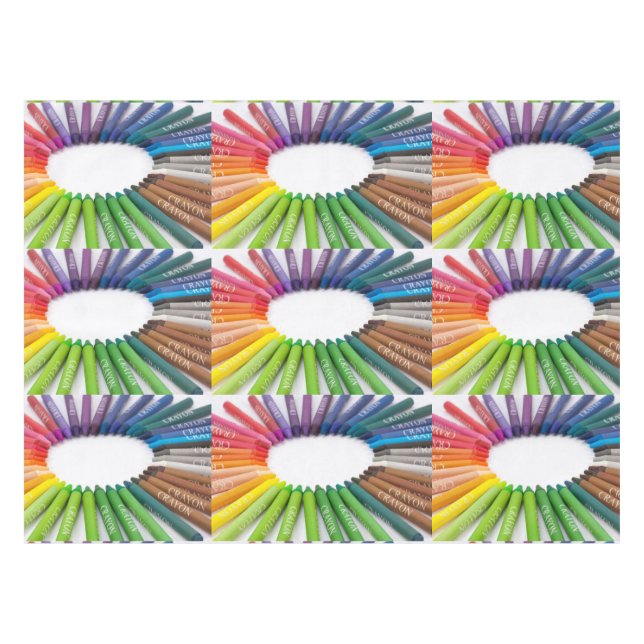 Toalha De Mesa Giz de giz colorido (Frente (Horizontal))