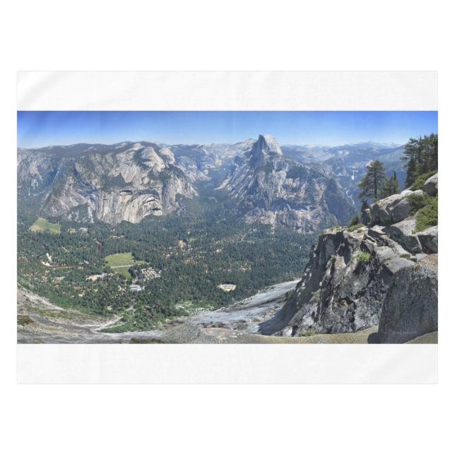 Toalha De Mesa Glaciar Point Panorama - Vale Yosemite (Frente (Horizontal))