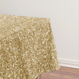 Toalha De Mesa Glam Dourado Glitter Glitz