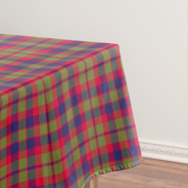 Toalha De Mesa Glasgow Tartain Xadrez Verde Vermelho Azul (Posição Original)