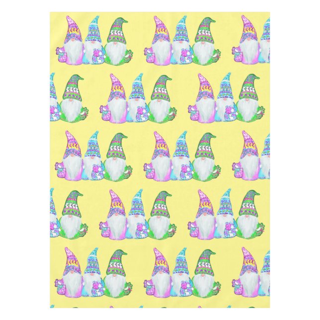 TOALHA DE MESA GNOMOS DA PÁSCOA (Frente)