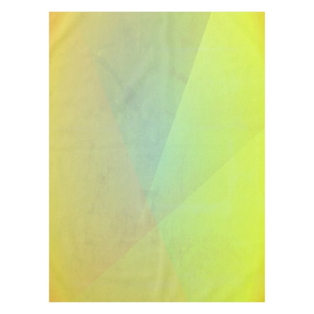 Toalha De Mesa Gradação Geométrica Amarela Moderna (Frente)