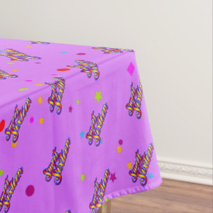 Toalha De Mesa Gradiente Decorativo Estilizado Doce 16 a Rosa
