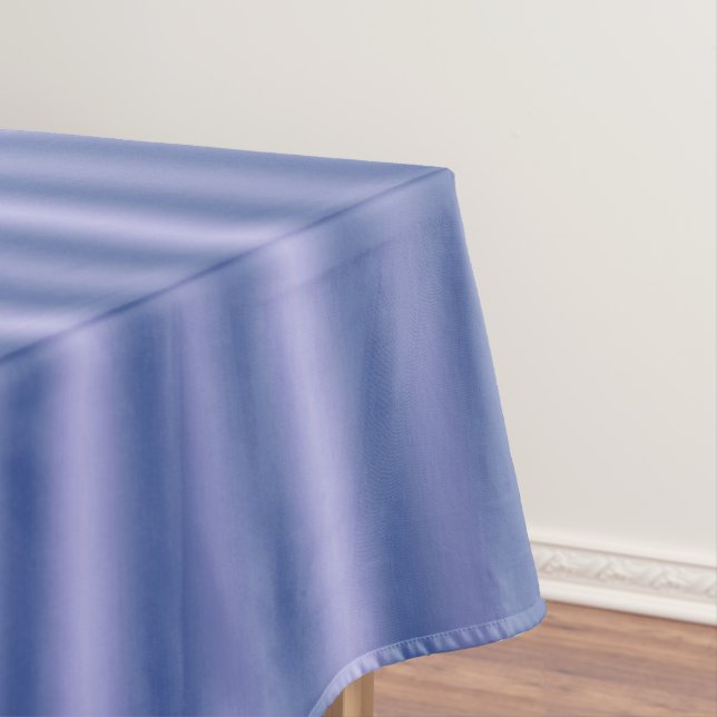Toalha De Mesa gradiente ombre vertical de faixas azuis (Posição Original)