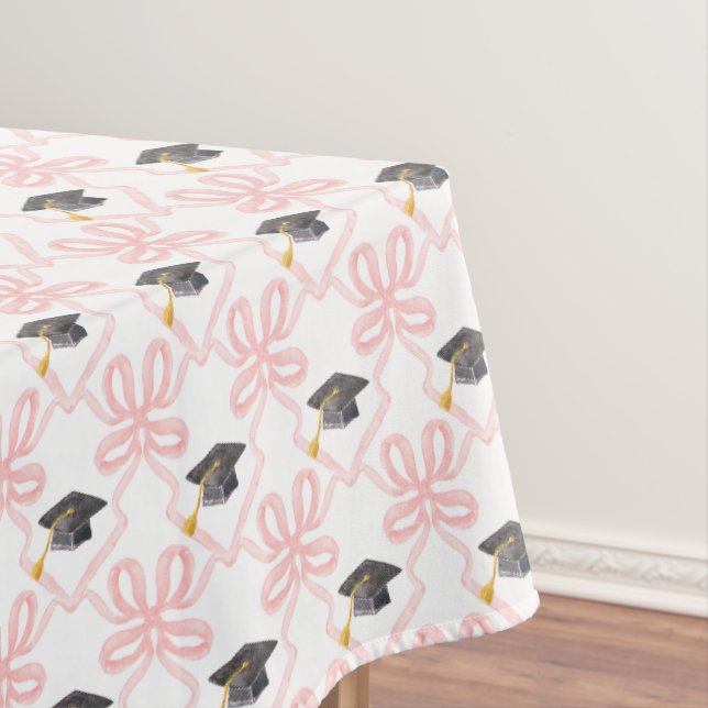 Toalha De Mesa Graduação do Arco rosa coquette (Posição Original)