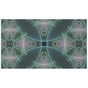 Toalha De Mesa Gráfico de Arte Geométrica Teal Moderna