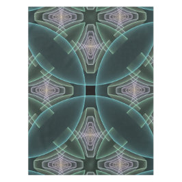 Toalha De Mesa Gráfico de Arte Geométrica Teal Moderna