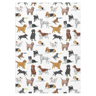 Toalha De Mesa Gráficos de Cães Bonitos Tablecloth