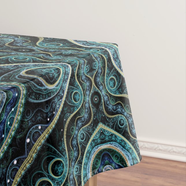 Toalha De Mesa Grand Royal Julian Fractal Mandala Patterno (Posição Original)