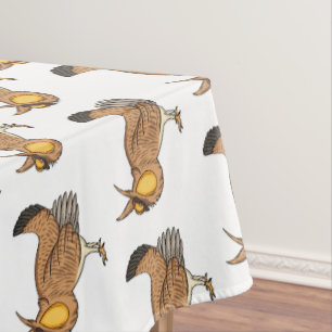 Toalha De Mesa Grande ilustração de desenho animado de frango pra