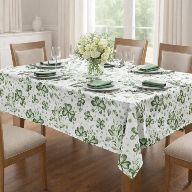 Toalha De Mesa  Green Clover Pattern Tablecloth (Criador carregado)