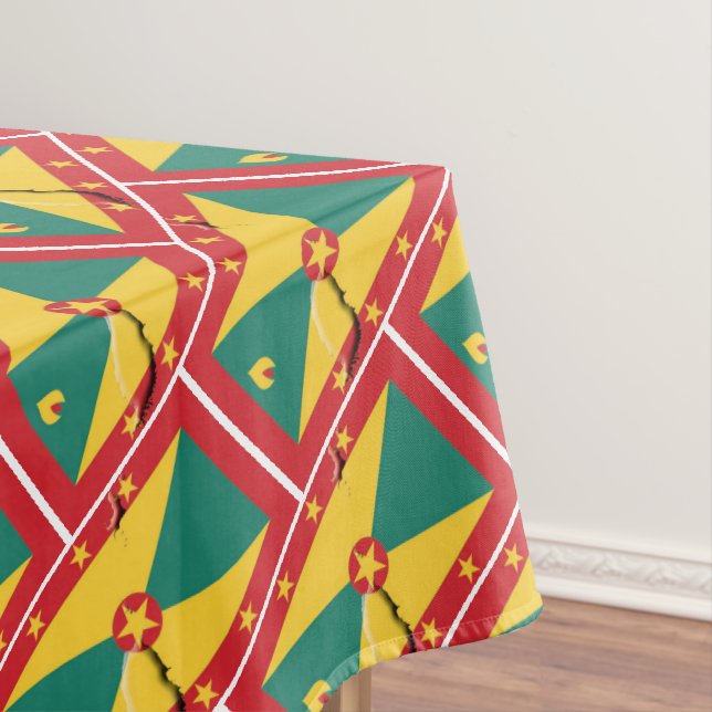 Toalha De Mesa GRENADA FLAG MAP Na moda Patriotic (Posição Original)