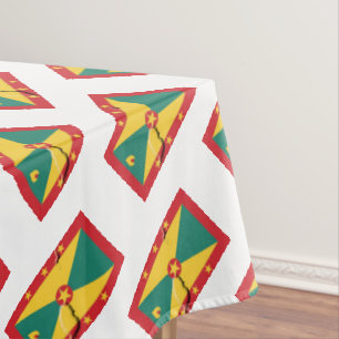 Toalha De Mesa GRENADA FLAG MAP Patriótico Grenadiano