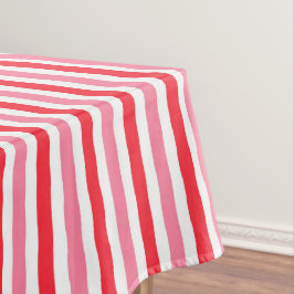 Toalha De Mesa Greve de Verão Cor-de-rosa-branca