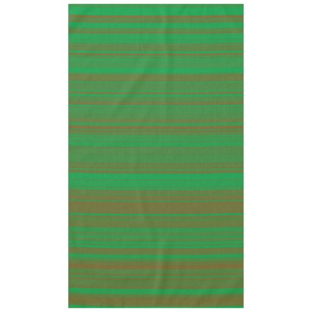 Toalha De Mesa Grey Brown Stripes Verde (Frente)