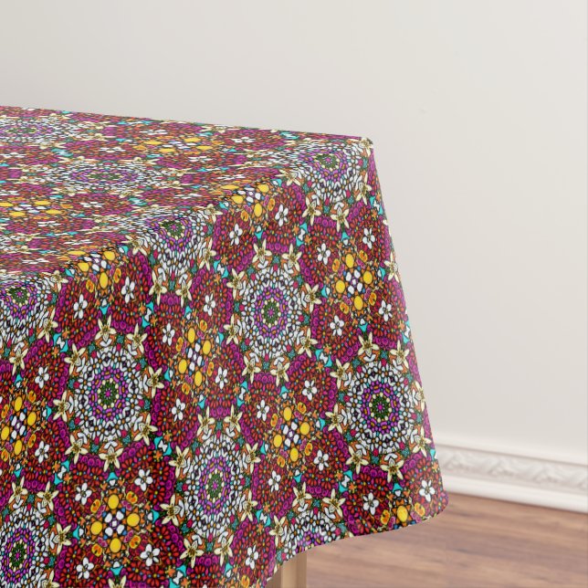 Toalha De Mesa Groovy Heavenly Flower Power Tablecloth (Posição Original)