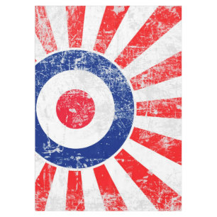 Toalha De Mesa Grunge Roundel do alvo de Mods EUA do alvo da