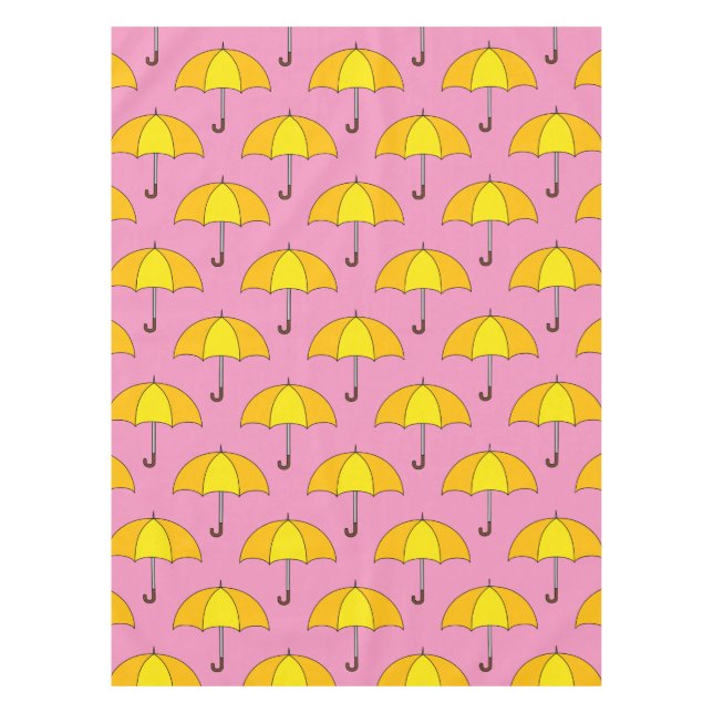 Toalha De Mesa Guarda-chuva Amarelo (Frente)