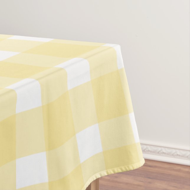 Toalha De Mesa Guingão amarelo (Posição Original)