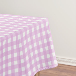 Toalha De Mesa Guingão rosa pálido