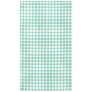 Toalha De Mesa Guingão verde e branco da espuma do mar
