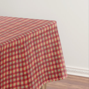 Toalha De Mesa Guingão vermelho