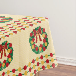 Toalha De Mesa Guirlanda de Natal em Tricô