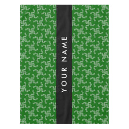 Toalha De Mesa Guirlanda de Natal, Verde, Seu nome, Personalizar