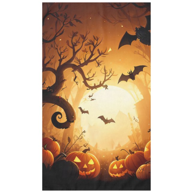 Toalha De Mesa Halloween/Bat/Pumpkin/Fall (Frente)